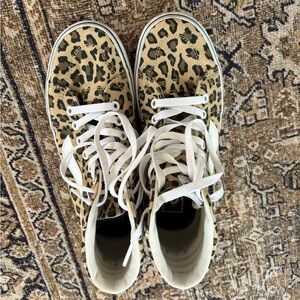 GUC Vans Fillmore Platform High Top in Leopard Print